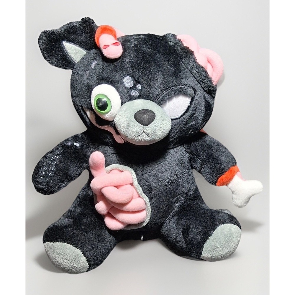 Killstar Kreeptures Undead Teddy‎ Dead as Night Gothic Zombie Plush #88124 Black